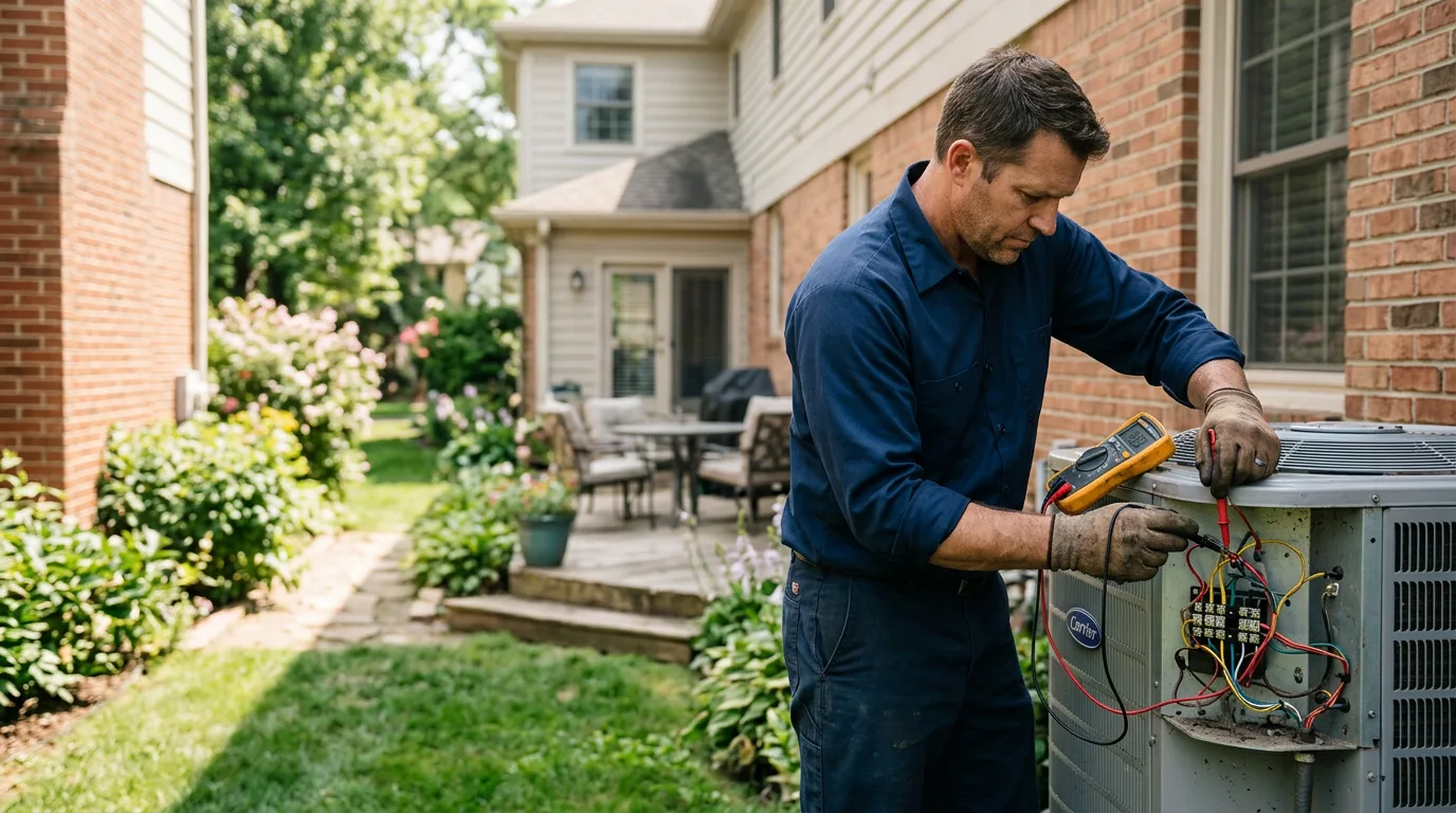 HVAC technician working near Hanover, MD
